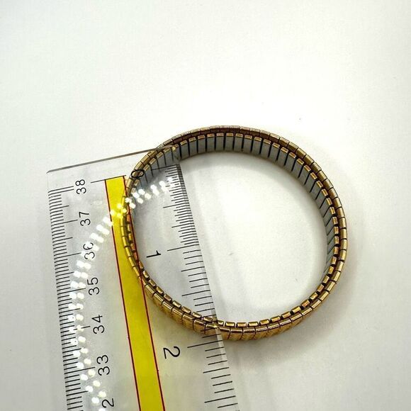 Spiedel gold tone expansion stretchy bracelet - Picture 7 of 9